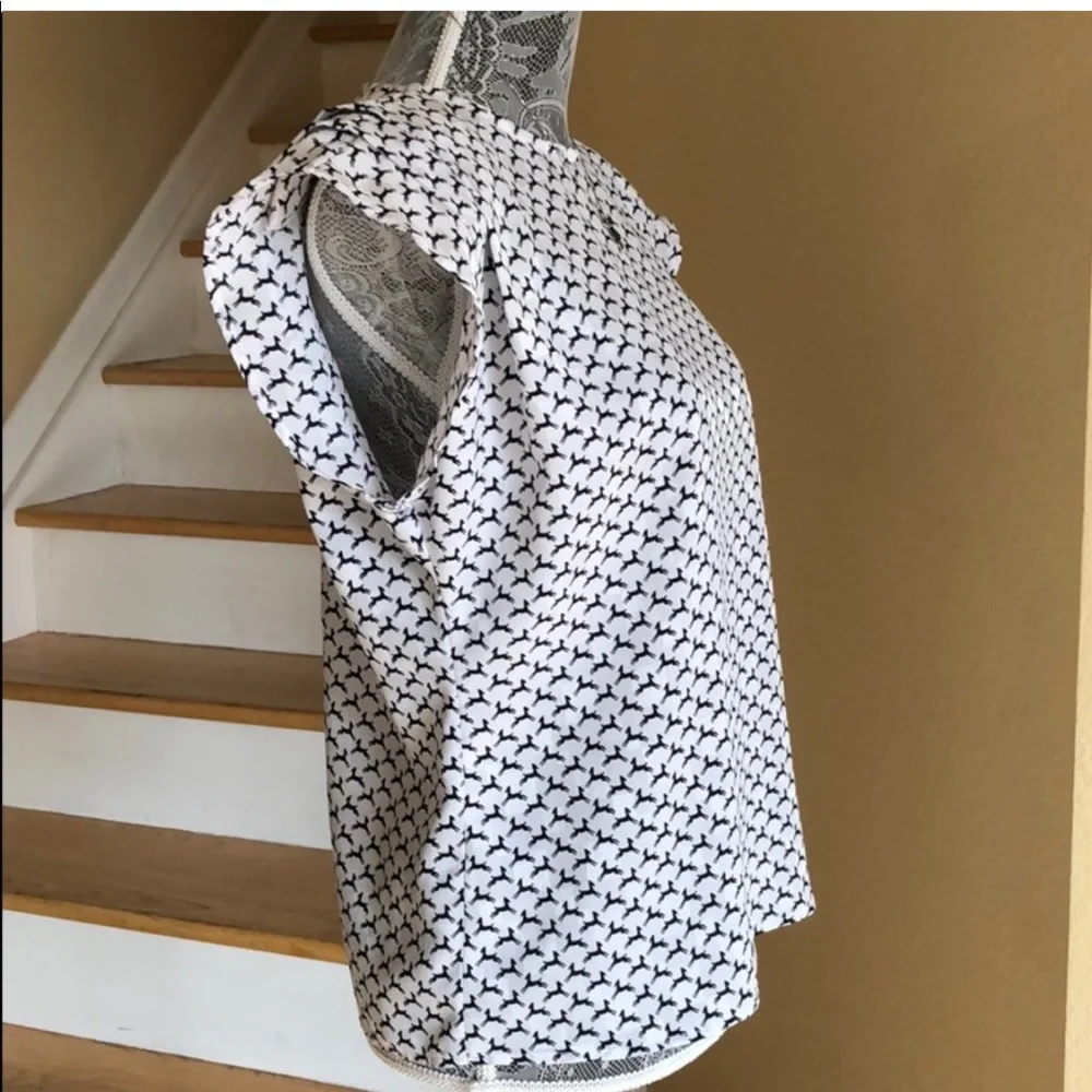 Vintage Fashion Bar Animal Print Blouse - Picture 2 of 7